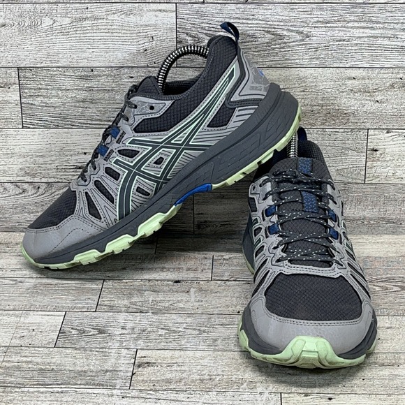 Asics Gel Venture 7 Running Shoes Gray Green Blue 1012A476 Women Size 7 - Picture 1 of 9